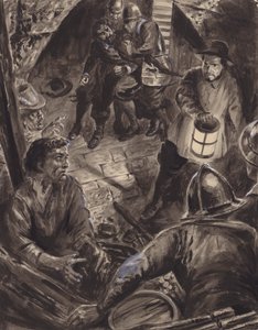 Arrestation de Guy Fawkes et de ses co-conspirateurs (gouache sur papier) - C.L. Doughty