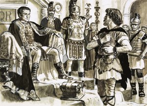 Caractacus affronte l