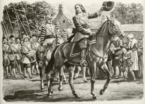 John Hampden (lithographie couleur) - C.L. Doughty