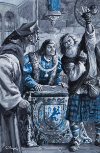 Le roi Henri VII (gouache sur papier) - C.L. Doughty