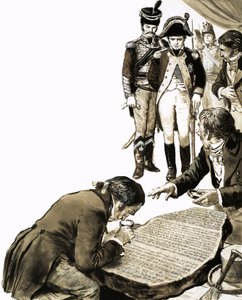 Napoléon a fait appel à des savants pour percer les secrets des langues anciennes de la pierre de Rosette. - C.L. Doughty