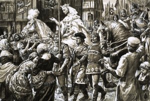 Le peuple anglais accueille l