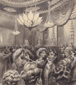 Le Prince Régent au Pavillon de Brighton (gouache sur papier)