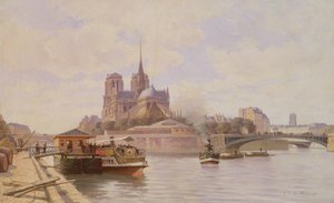 La Seine à Notre-Dame - C.T. Guillermot