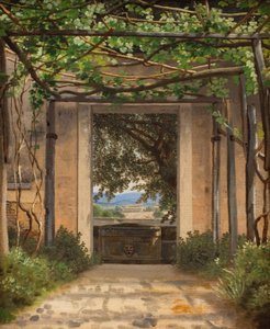 Une pergola, Italie - Christoffer Wilhelm Eckersberg