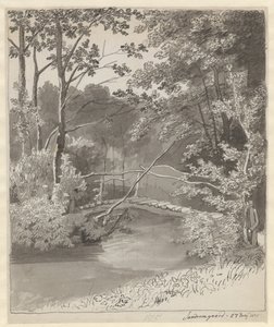 Pont dans le jardin de Sanderumgaard - Christoffer Wilhelm Eckersberg