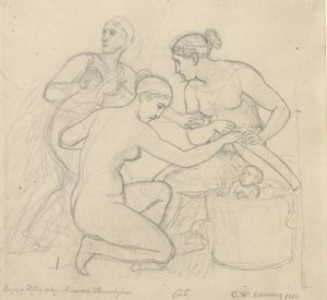 Les filles de Cécrops révèlent les secrets de Minerve - Christoffer Wilhelm Eckersberg