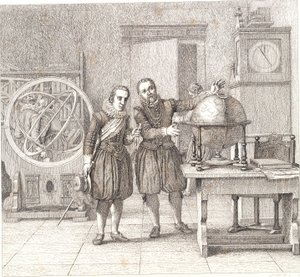 Christian IV rend visite à Tycho Brahe à Uranienborg - Christoffer Wilhelm Eckersberg