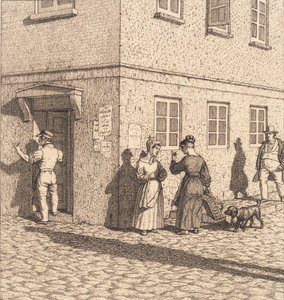 Un coin de rue. Illustration pour "Linearperspectiven", Planche VII