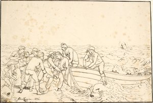 Les pêcheurs de Hornbæk - Christoffer Wilhelm Eckersberg