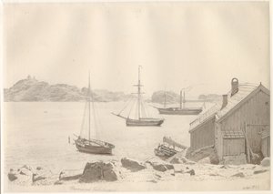 Port de Frederiksværn près du fjord de Larvik, Norvège - Christoffer Wilhelm Eckersberg