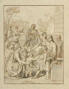 Le Christ laisse venir à lui les petits enfants