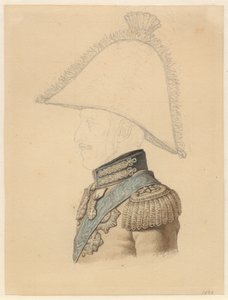 Portrait de Frederik VI, profil vers la gauche