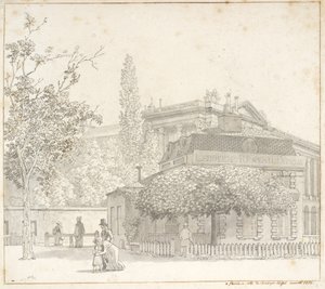 Restaurant Ledoyen près de la Place de la Concorde, Champs-Élysées, Paris - Christoffer Wilhelm Eckersberg