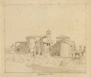 SS. Giovanni e Paolo à Piazza S. Gregorio, Rome - Christoffer Wilhelm Eckersberg