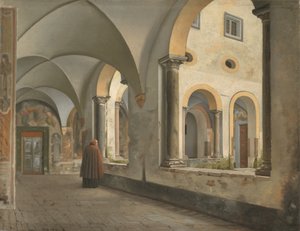 Les cloîtres du monastère franciscain Santa Maria in Aracoeli à Rome - Christoffer Wilhelm Eckersberg