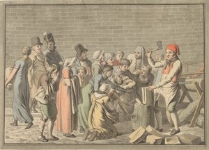 Distribution de bois aux pauvres - Christoffer Wilhelm Eckersberg