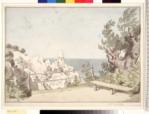 Vue de la falaise de Møns près de Sommerspiret - Christoffer Wilhelm Eckersberg