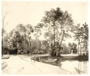 Vue du jardin de Sanderumgaard - Christoffer Wilhelm Eckersberg