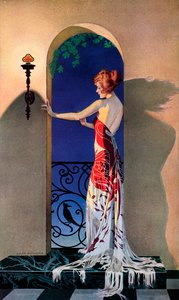 Femme à la mode des années 1920 en Espagne, vers 1925 - C. Coles Phillips