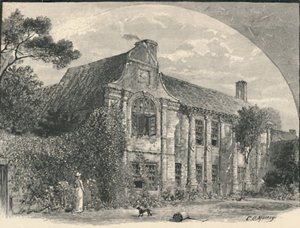 Slyfield House : La façade du jardin, Surrey, 1886