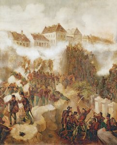 La reprise de la forteresse de Buda par les insurgés hongrois le 21 mai 1849 - C. Wemik