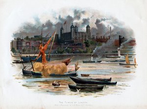 La Tour de Londres, Angleterre, 1895