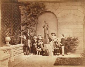 Portrait de la famille royale à Osborne House, 1857 - Caldesi and Montecchi