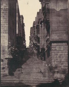 Strada Levante, La Valette, Malte, années 1850 - Calvert Jones