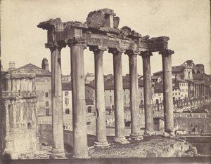Temple de la Concorde, Rome, années 1850 - Calvert Jones