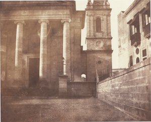 Cathédrale Saint-Paul, La Valette, Malte, avec le clocher, 1846 (photo)