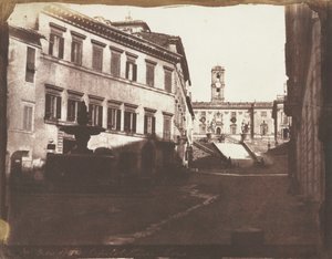 Vue des escaliers du Capitole, Rome, 1846 - Calvert Richard Jones