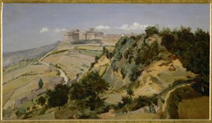 La citadelle de Volterra - Jean Baptiste Camille Corot