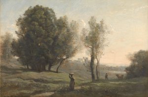 Paysage Souvenir des Landes - Camille Corot