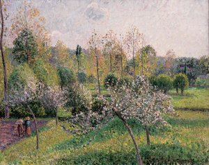 Pommiers en fleurs, Éragny, 1895