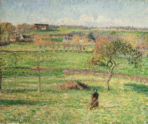 Prairies de Bazincourt, Automne, 1894 - Camille Jacob Pissarro