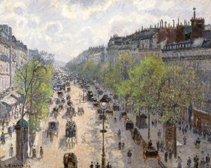 Boulevard Montmartre, printemps, 1897 - Camille Jacob Pissarro