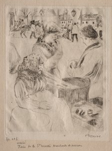 Vendeur de marrons - Camille Jacob Pissarro