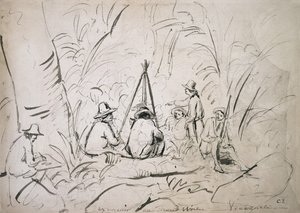 Excursion au Mont Avila, Venezuela - Camille Jacob Pissarro