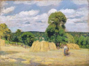 Moisson à Montfoucault, 1876 - Camille Jacob Pissarro