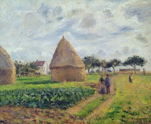 Meules de foin - Camille Jacob Pissarro