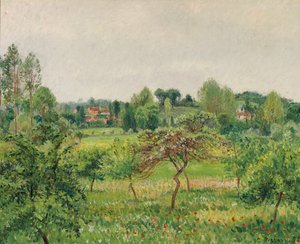 Juin, temps pluvieux, Eragny, 1898 - Camille Jacob Pissarro