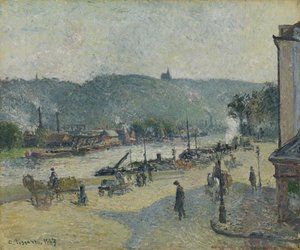 Place Lafayette, Rouen, 1883 - Camille Jacob Pissarro
