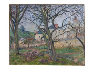 Le jardin de Maubuisson, vu vers la côte Saint-Denis, Pontoise, 1876 - Camille Jacob Pissarro