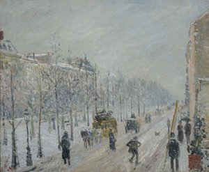 Les Boulevards, extérieurs, effet de neige, 1879 - Camille Jacob Pissarro