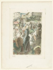Marché de Gisors - Camille Jacob Pissarro