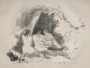 Femmes nues, vers 1896 - Camille Jacob Pissarro