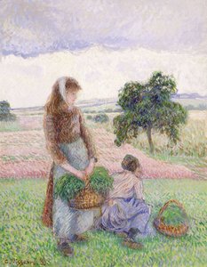Paysanne portant un panier, 1888 - Camille Jacob Pissarro