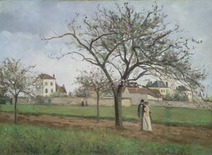 Maison du Père Gallien à Pontoise, 1866 - Camille Jacob Pissarro