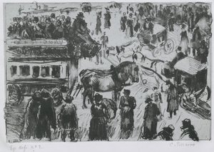 Place du Havre, à Paris, c. 1897 - Camille Jacob Pissarro